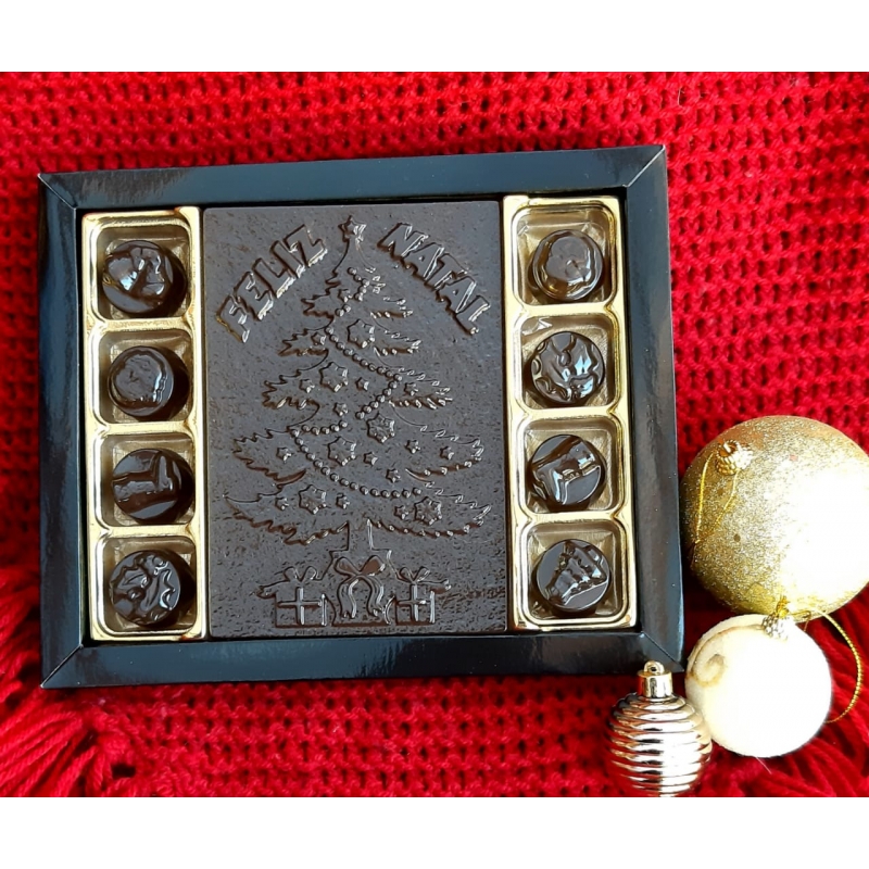 Caixa barra + 8 Bombons