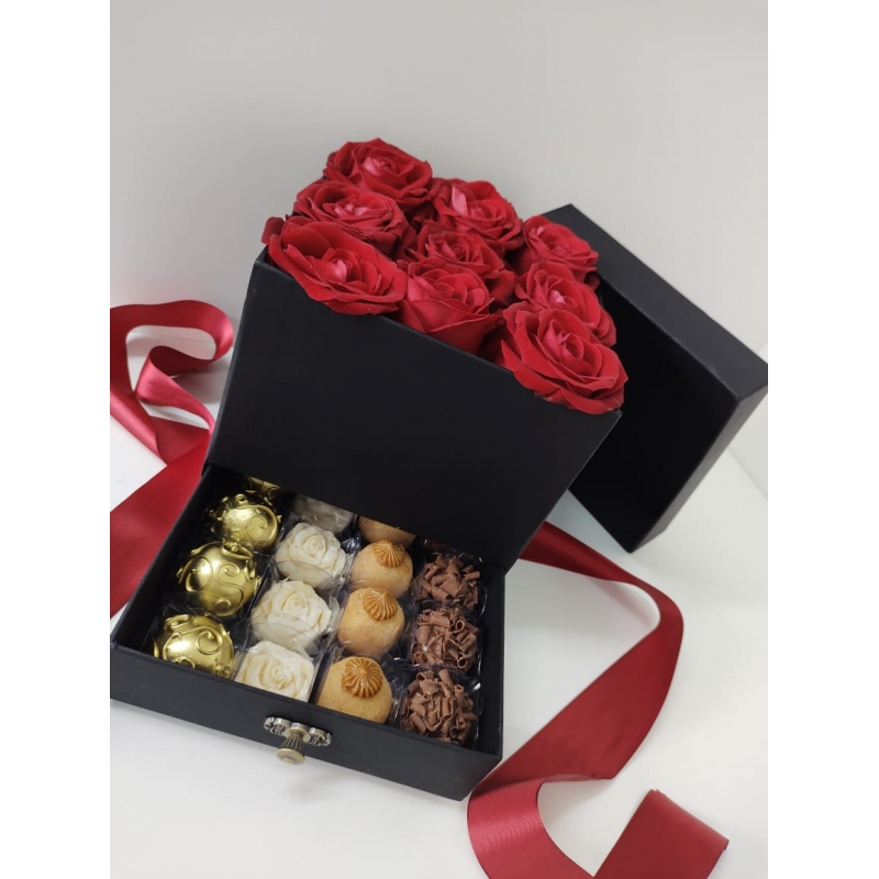 Caixa Flores  + gaveta