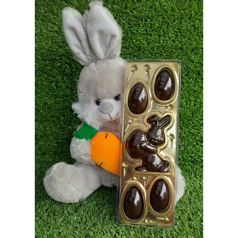 Embalagem 4 ovos 1 coelho - Ref. PSC 013