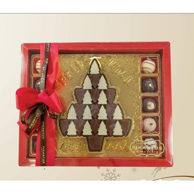 Caixa Pinheiro + 10 Bombons