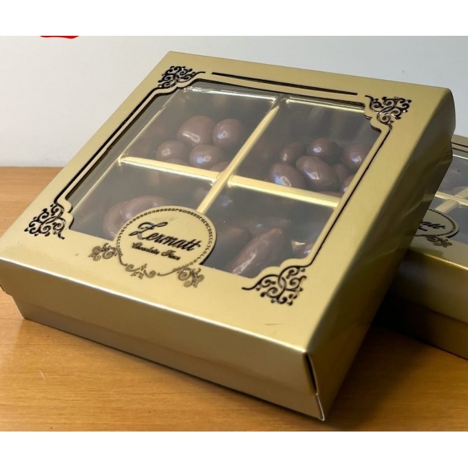 Ref 154 Cx 13X13X4 berço 4 nichos 5.5X5.5X4 tampa recorte laser