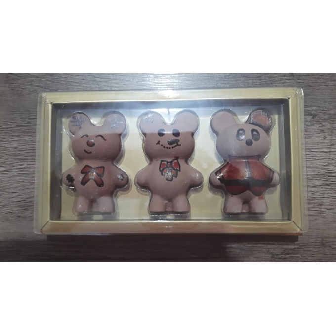 Ref. 089 Caixa borda berço 03 ursinhos