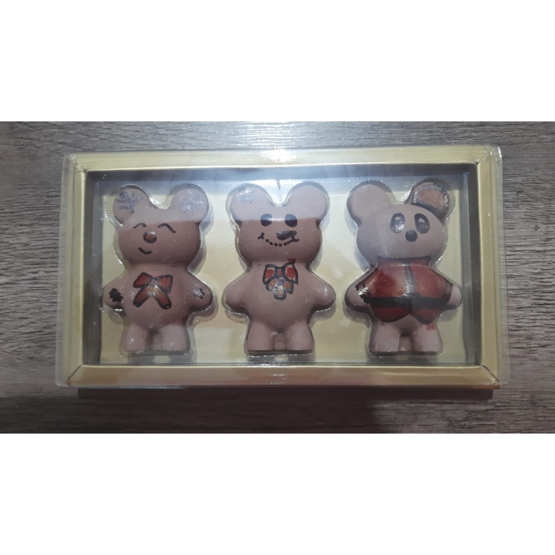 Ref. 089 Caixa borda berço 03 ursinhos