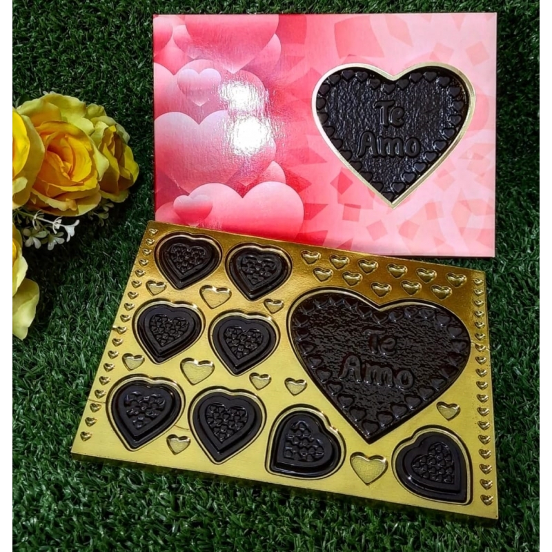 Ref. 381 Cx Envelope berço barra + coração + 02 mini corações