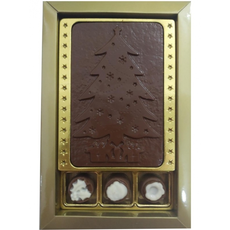 Caixa barra + 3 Bombons