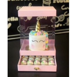 Caixa para bolo + gaveta